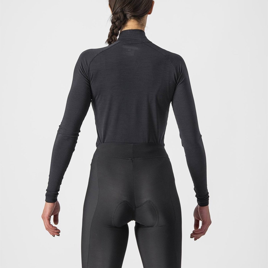 Black Women Castelli BANDITO WOOL W LS Base Layer | 104279-QCG