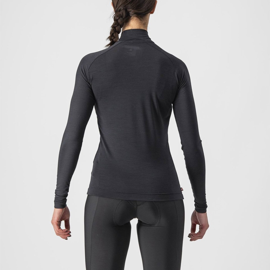 Black Women Castelli BANDITO WOOL W LS Base Layer | 104279-QCG