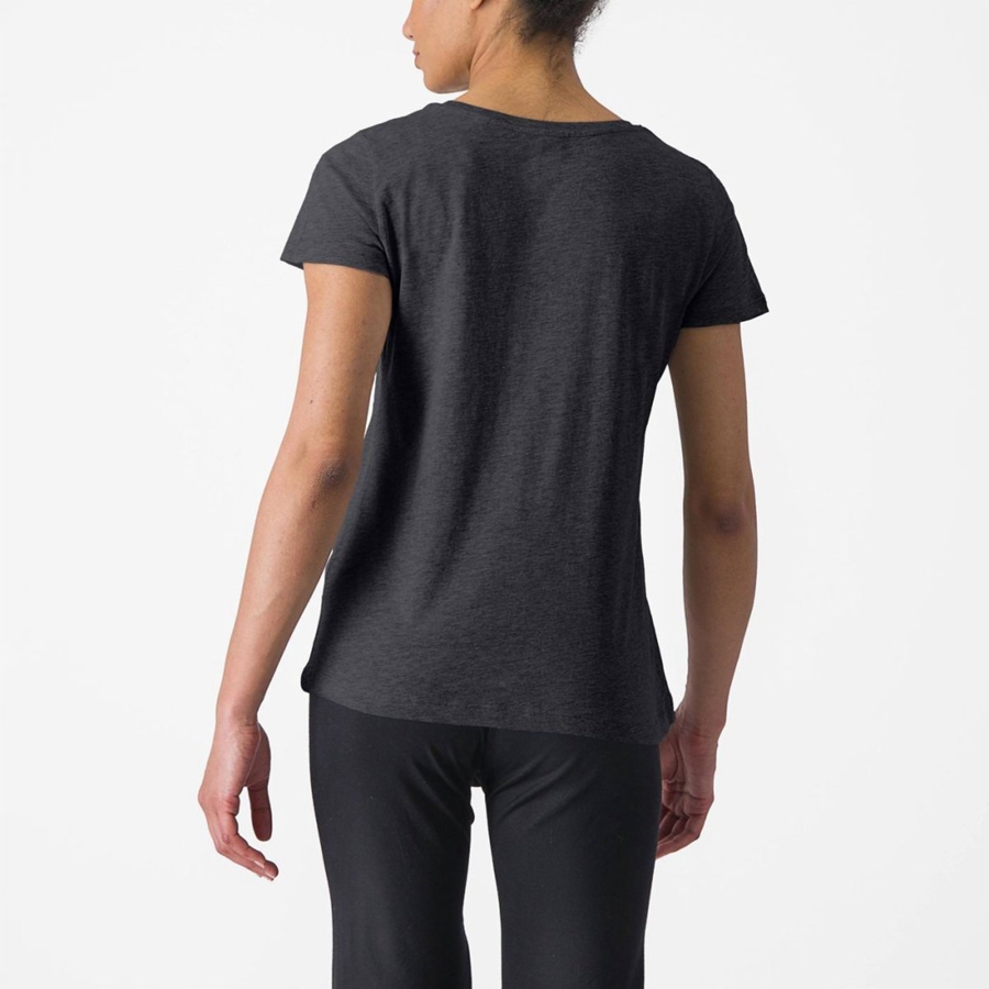 Black Women Castelli CASTELLI CLASSICO W TEE Casual | 386072-TQO