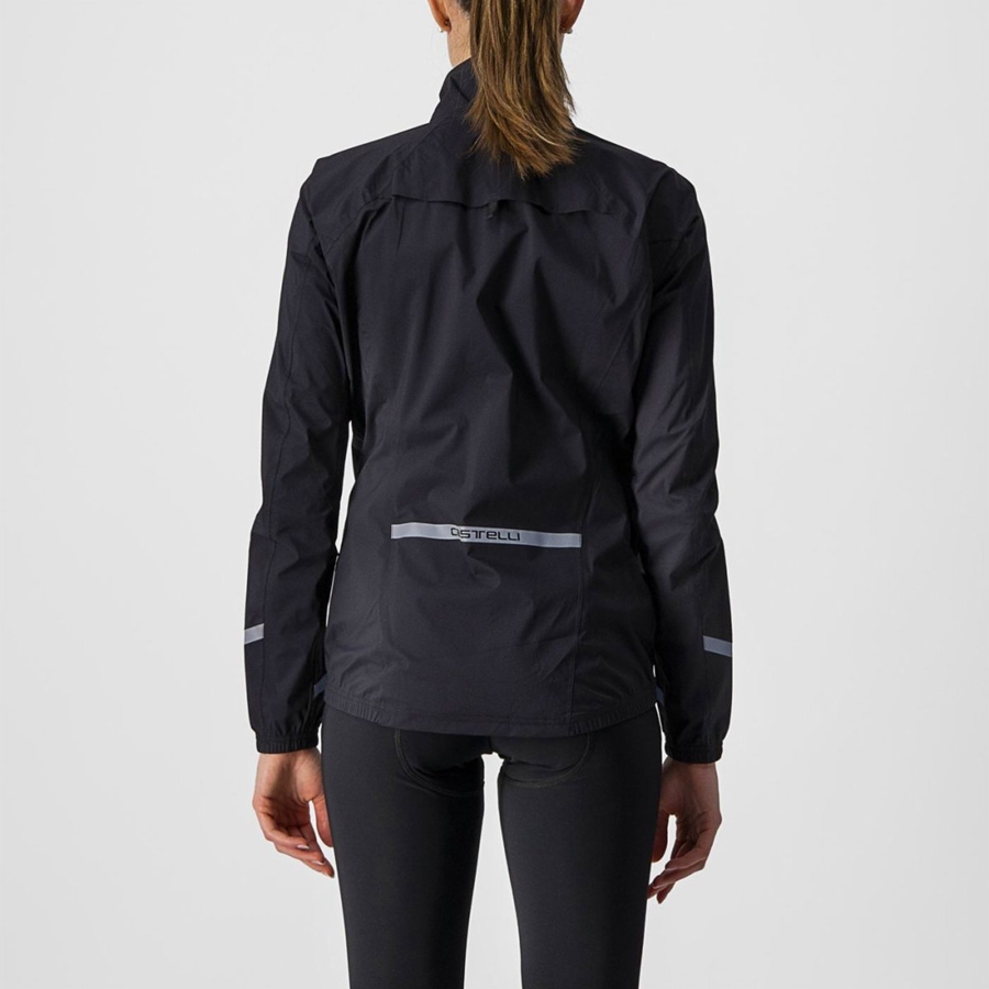 Black Women Castelli EMERGENCY 2 W RAIN Protection | 268543-REL