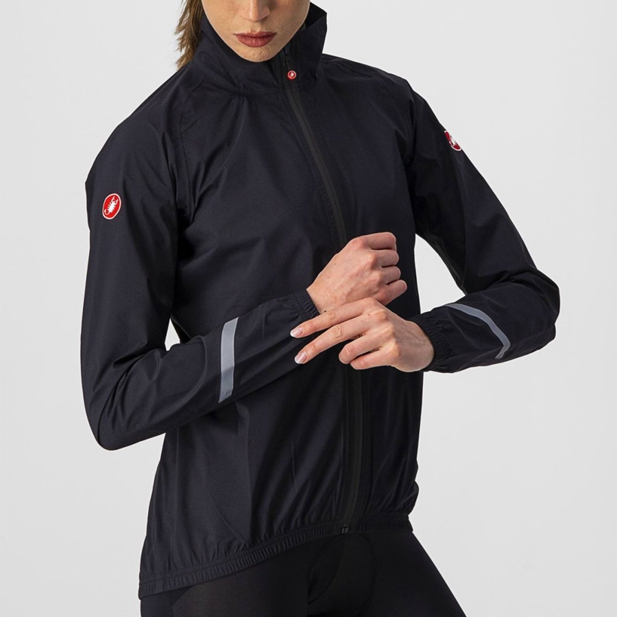 Black Women Castelli EMERGENCY 2 W RAIN Protection | 268543-REL