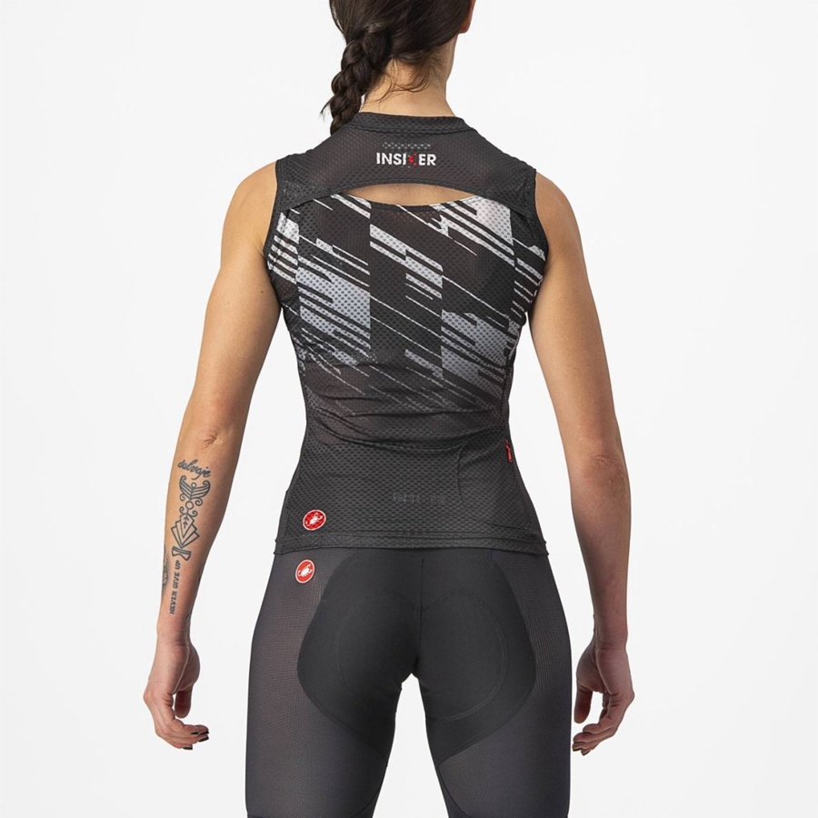 Black Women Castelli INSIDER W SLEEVELESS Jersey | 809423-DIO