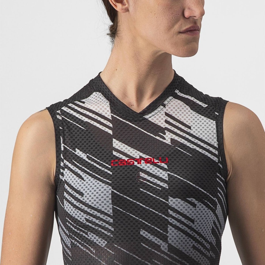 Black Women Castelli INSIDER W SLEEVELESS Jersey | 809423-DIO