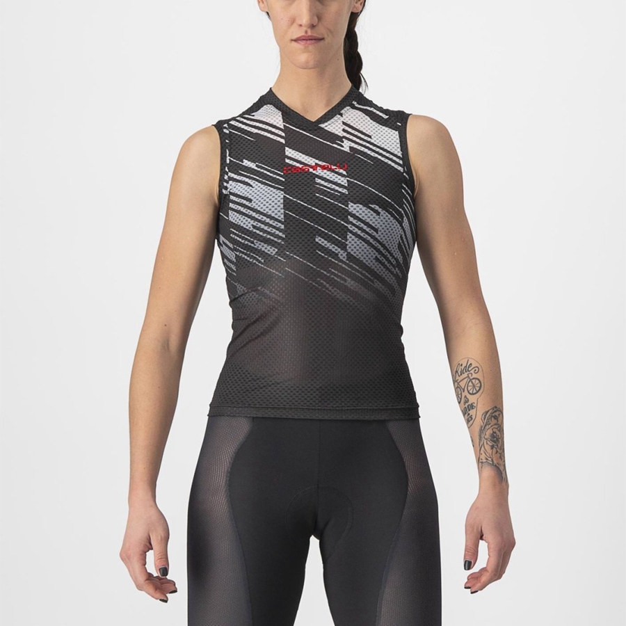 Black Women Castelli INSIDER W SLEEVELESS Jersey | 809423-DIO