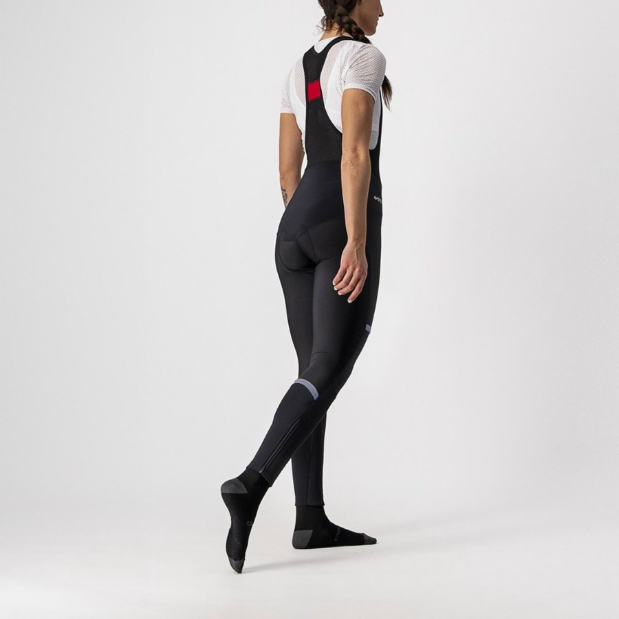 Black Women Castelli POLARE W Bib Tights | 860951-FYU