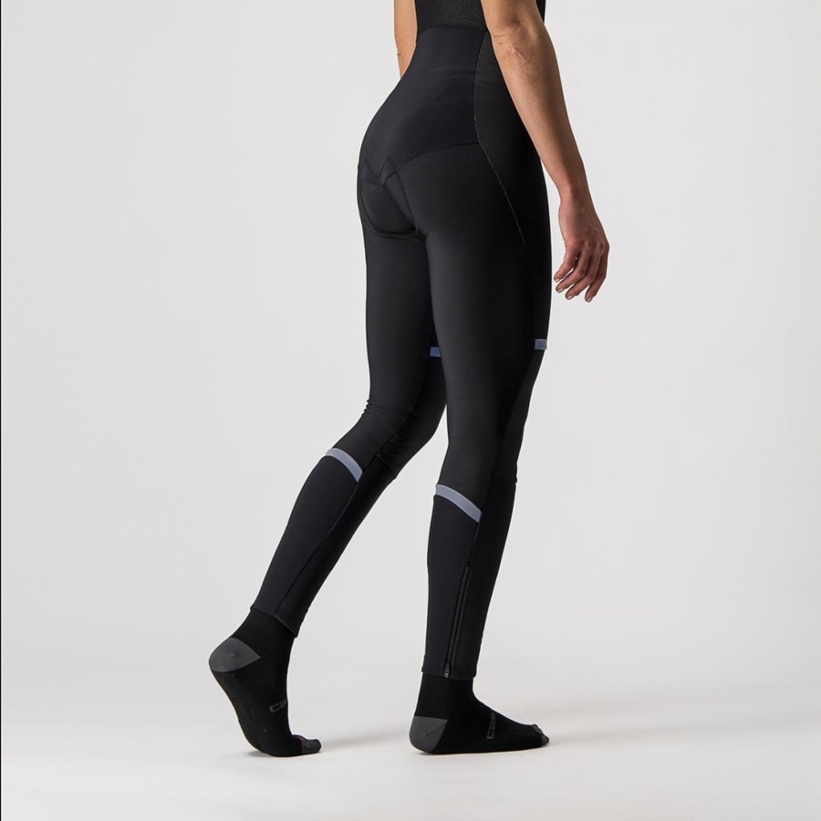 Black Women Castelli POLARE W Bib Tights | 860951-FYU