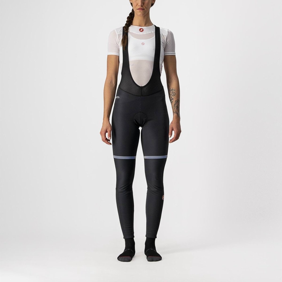 Black Women Castelli POLARE W Bib Tights | 860951-FYU