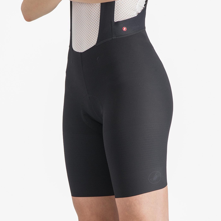 Black Women Castelli PREMIO W Bib Shorts | 856213-GOF