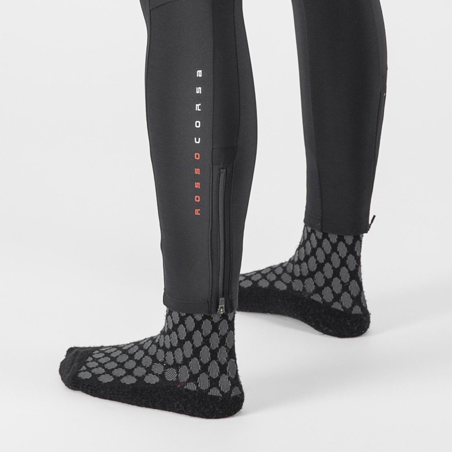 Black Women Castelli SORPASSO RoS W Bib Tights | 458091-UHY