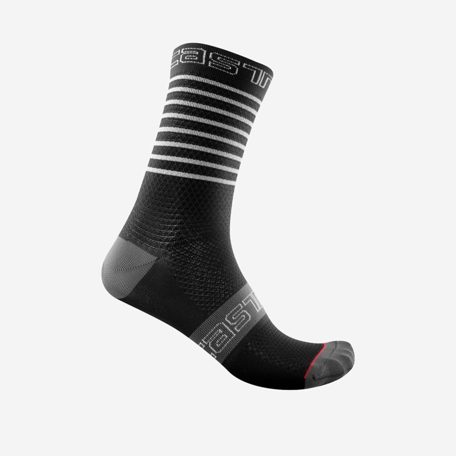 Black Women Castelli SUPERLEGGERA W 12 Socks | 435912-JTN