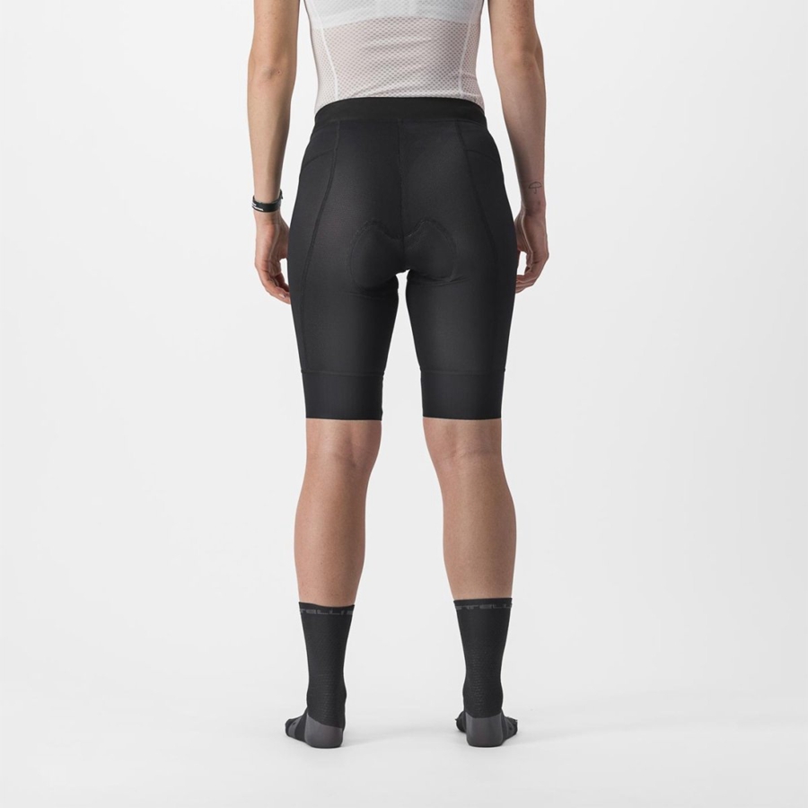 Black Women Castelli TRAIL W LINER Shorts | 236845-SFR