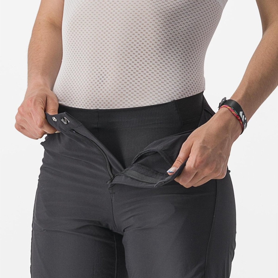 Black Women Castelli TRAIL W LINER Shorts | 236845-SFR