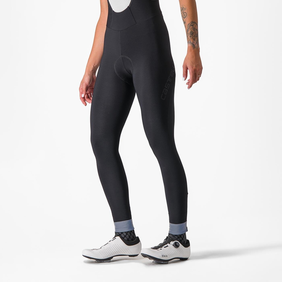 Black Women Castelli TUTTO NANO W Bib Tights | 872016-FZA