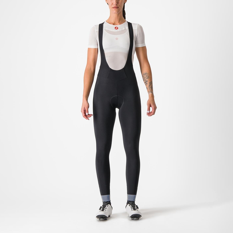 Black Women Castelli TUTTO NANO W Bib Tights | 872016-FZA