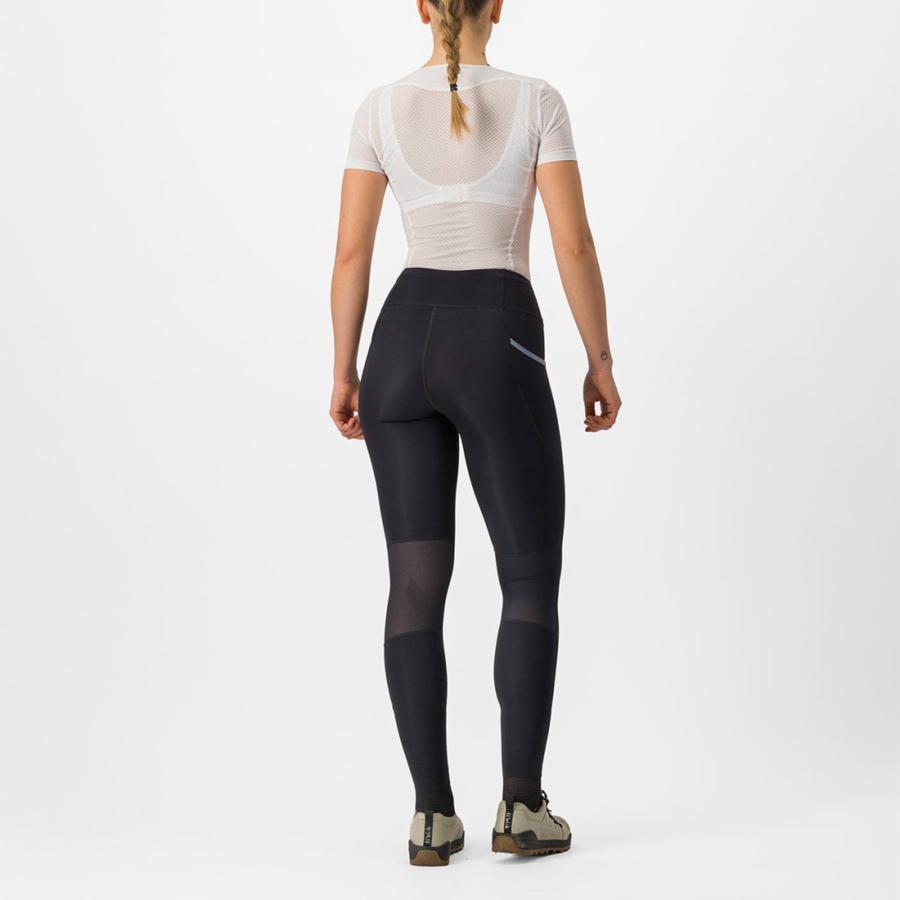 Black Women Castelli UNLIMITED TRAIL W Leggings | 573698-HYW