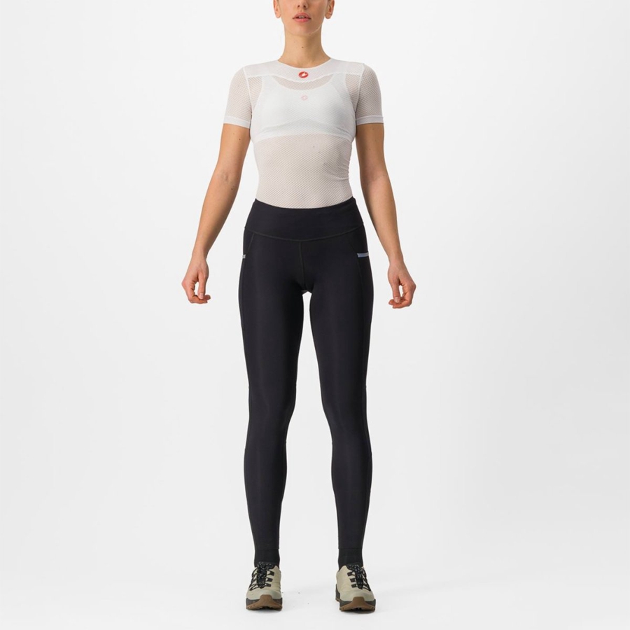 Black Women Castelli UNLIMITED TRAIL W Leggings | 573698-HYW