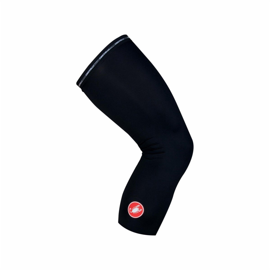 Black Women Castelli UPF 50+ LIGHT KNEE SLEEVES Leg Warmer | 472890-MTS