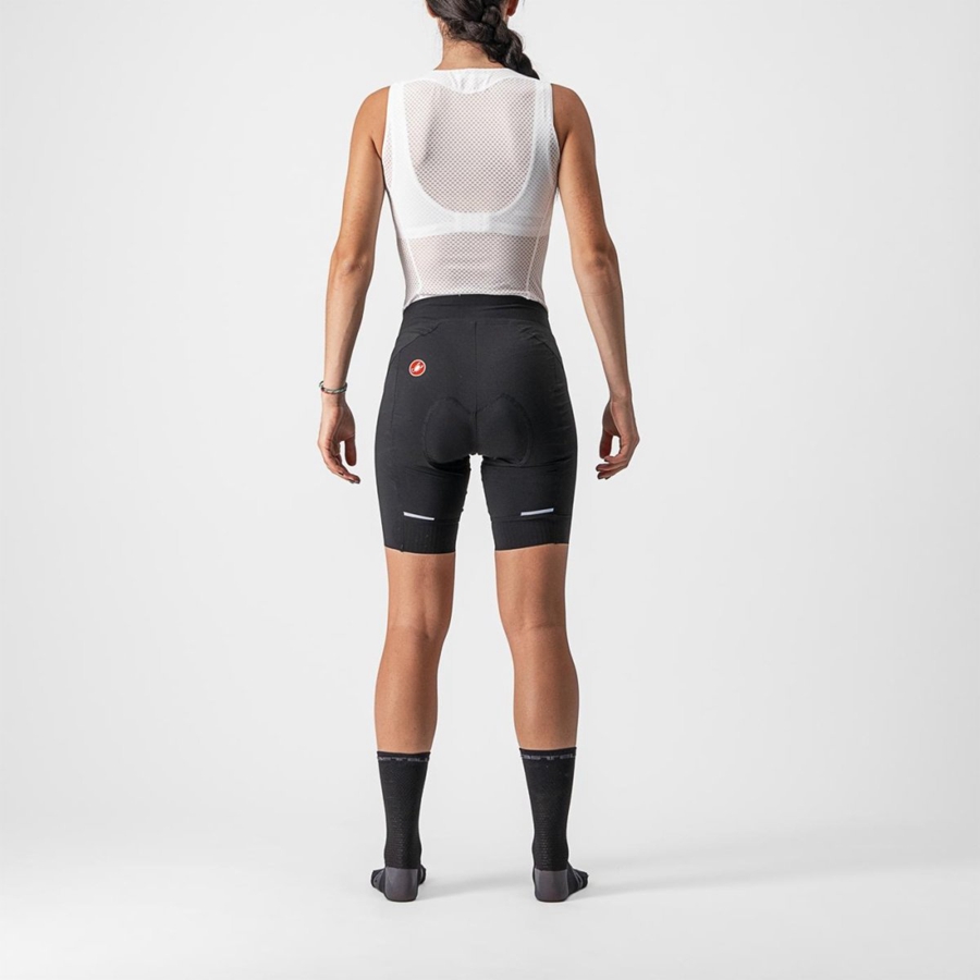 Black / Black Women Castelli VELOCISSIMA 3 Shorts | 819602-VNI