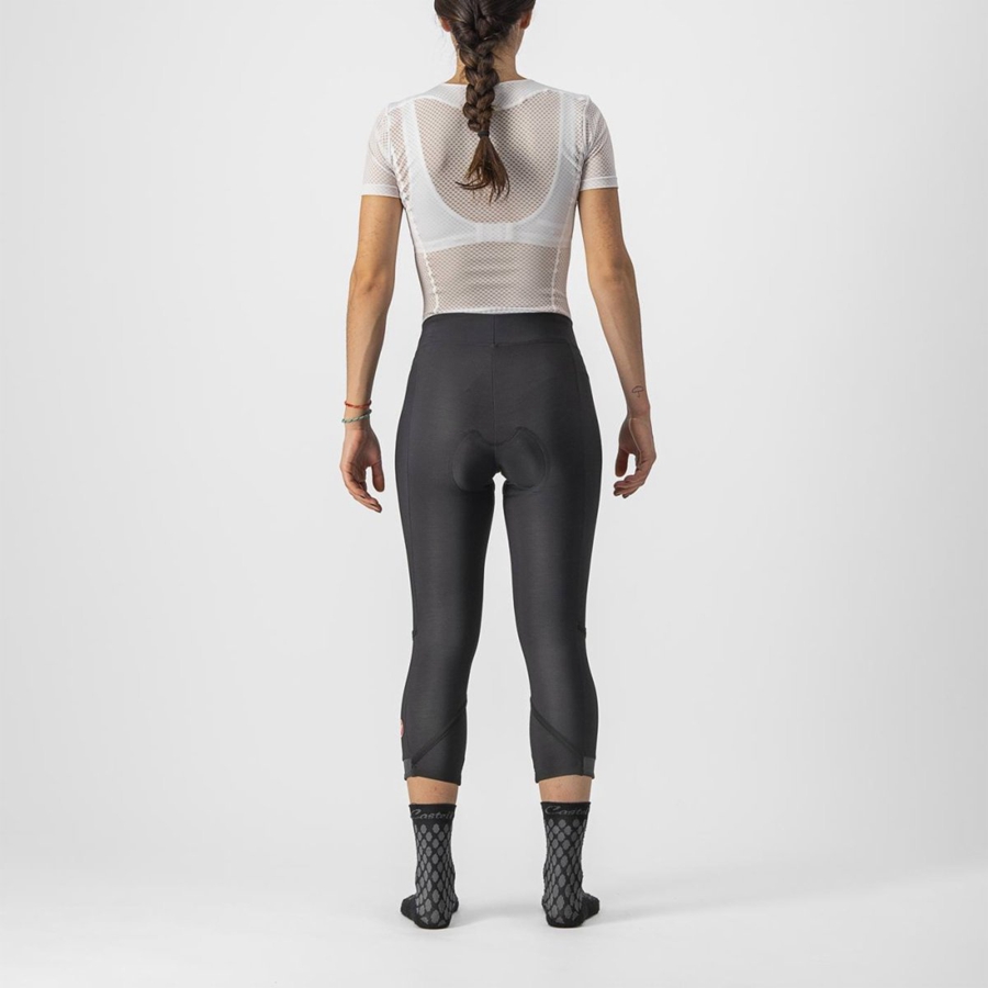 Black / Black Women Castelli VELOCISSIMA THERMAL KNICKER Leggings | 618037-YSP