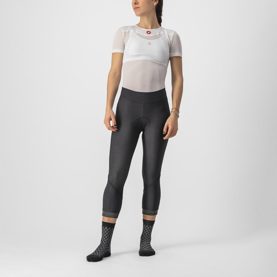 Black / Black Women Castelli VELOCISSIMA THERMAL KNICKER Leggings | 618037-YSP