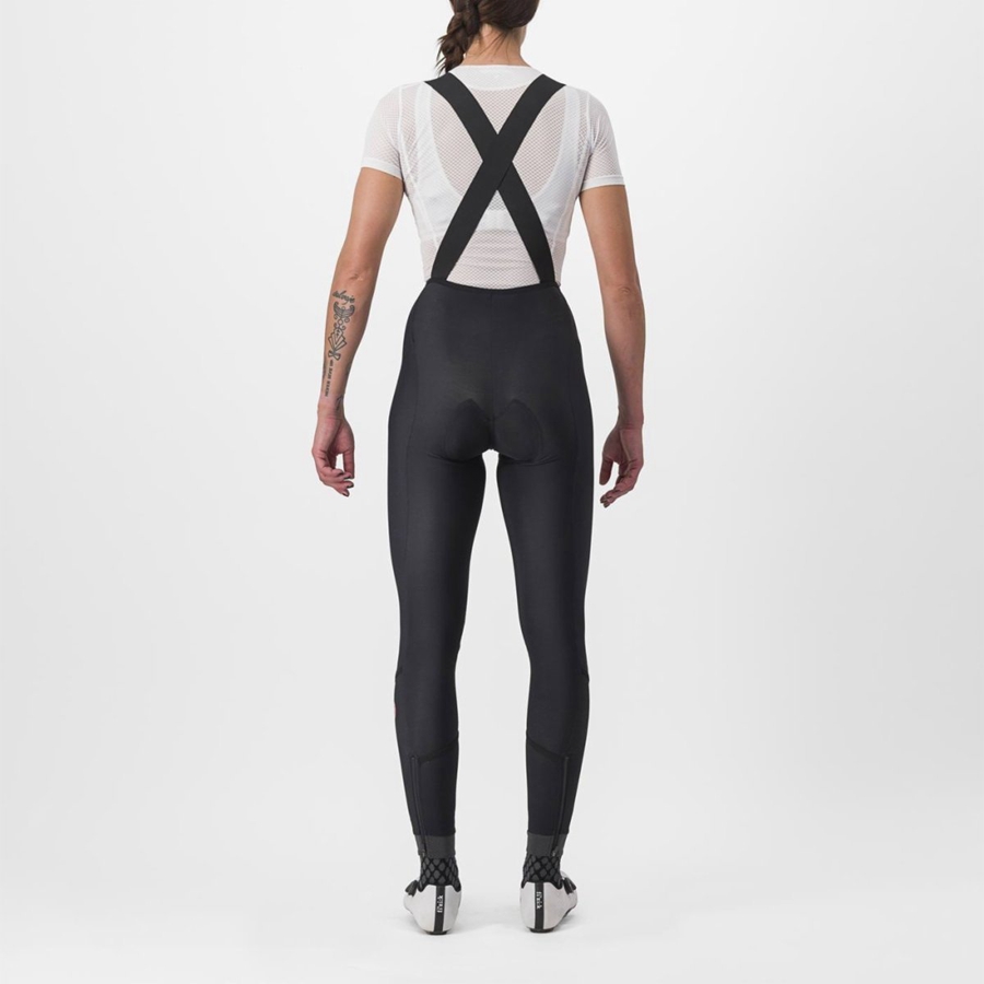 Black / Black Women Castelli VELOCISSIMA DT Bib Tights | 538641-QSO