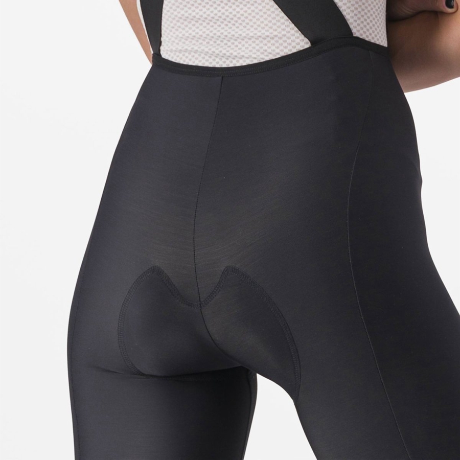 Black / Black Women Castelli VELOCISSIMA DT Bib Tights | 538641-QSO