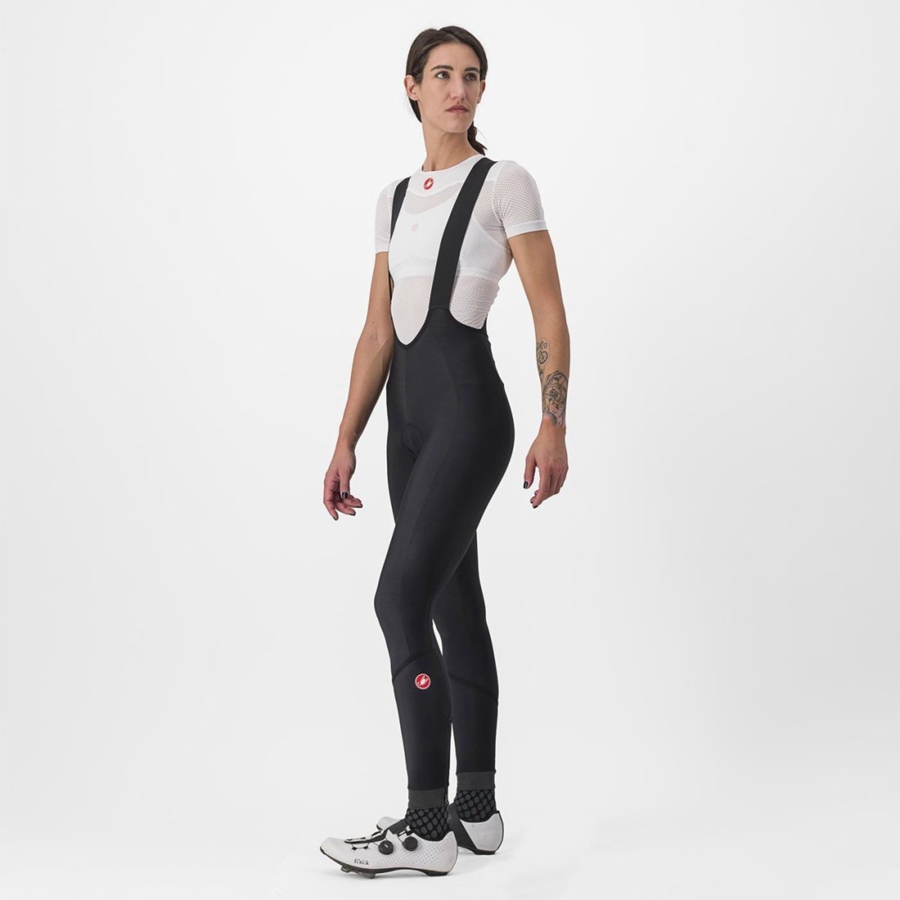 Black / Black Women Castelli VELOCISSIMA DT Bib Tights | 538641-QSO