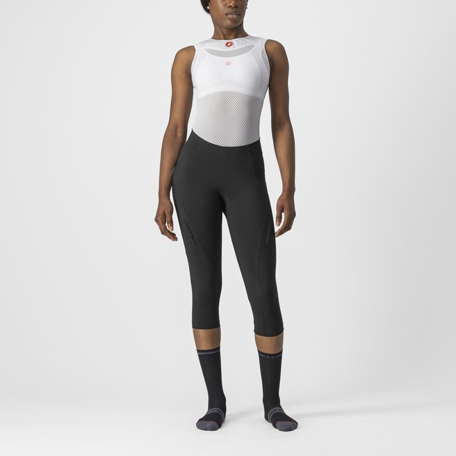 Black / Black Women Castelli VELOCISSIMA 3 KNICKER Leggings | 032591-UCV