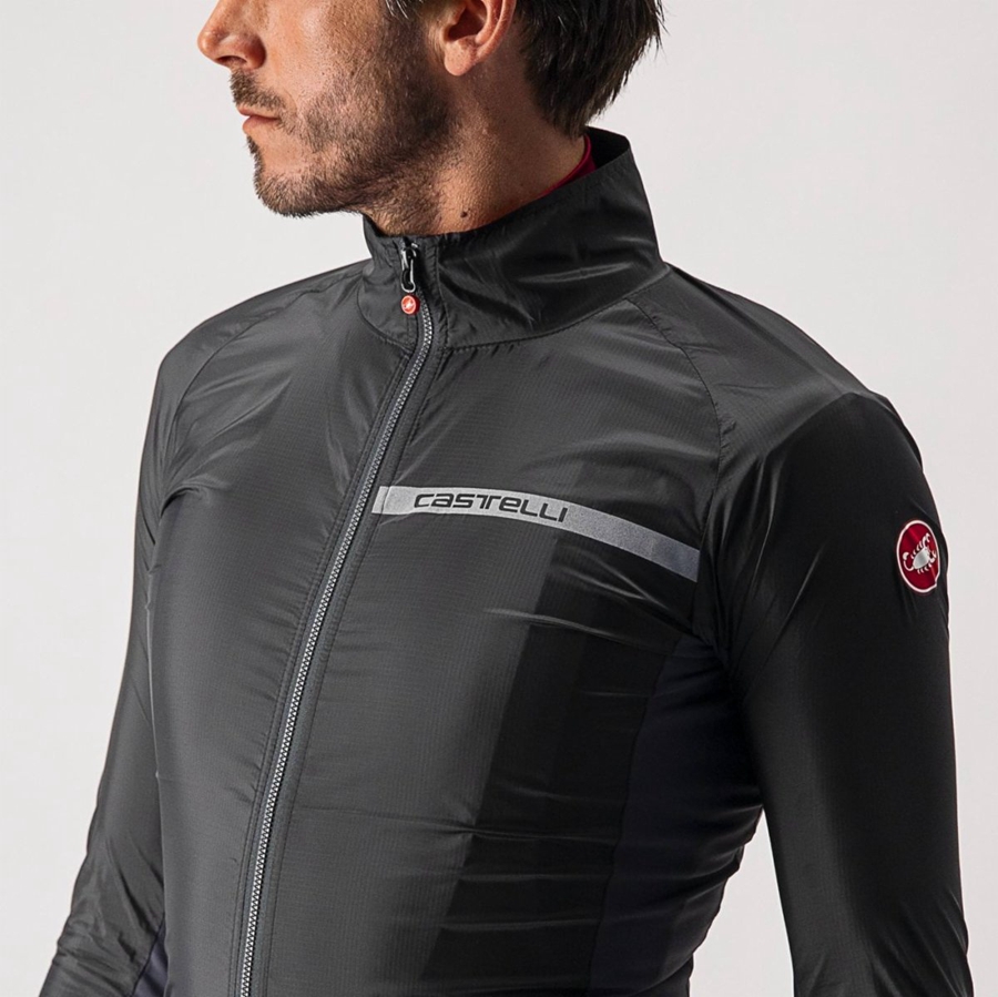 Black / Dark Grey Men Castelli SQUADRA STRETCH Protection | 107843-IXB