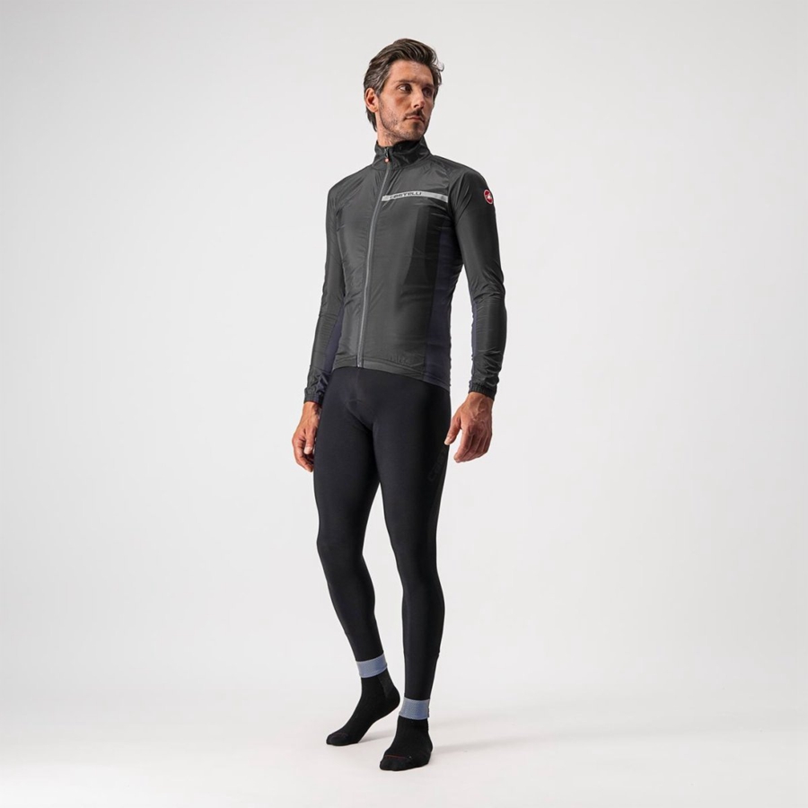 Black / Dark Grey Men Castelli SQUADRA STRETCH Protection | 107843-IXB