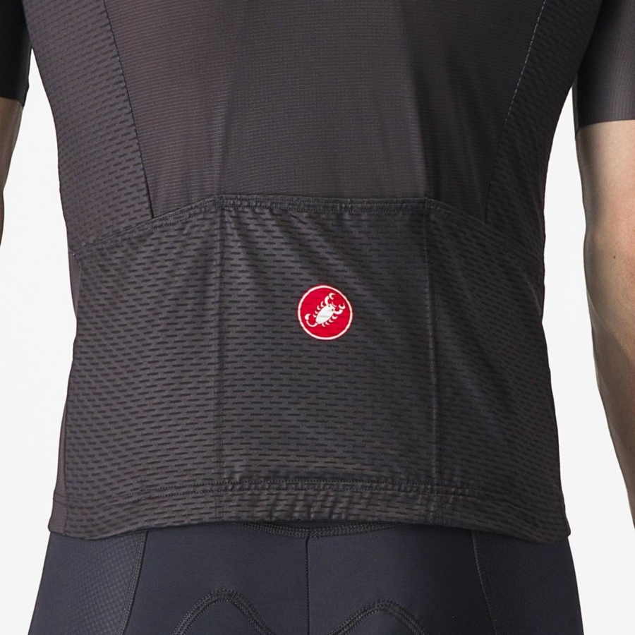 Black / Dark Grey / Red Men Castelli TRADIZIONE Jersey | 169487-UOW