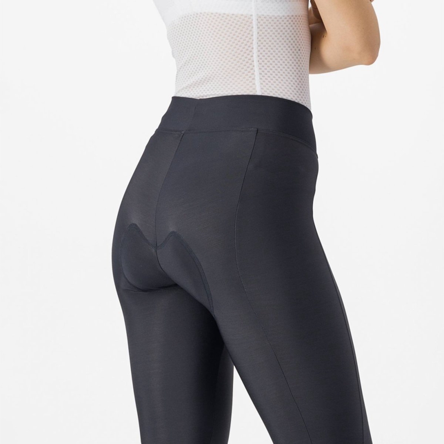 Black / Mint / Black Women Castelli VELOCISSIMA THERMAL Leggings | 172493-ASX