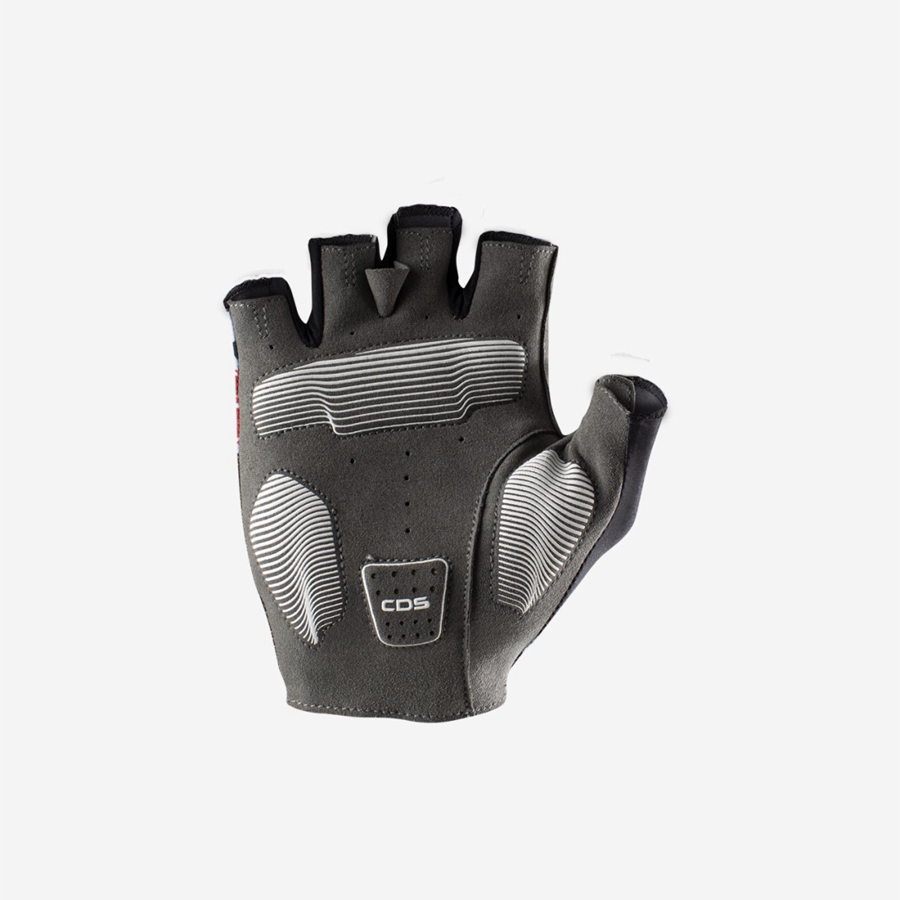 Black / Silver Men Castelli COMPETIZIONE 2 Gloves | 850371-VKI