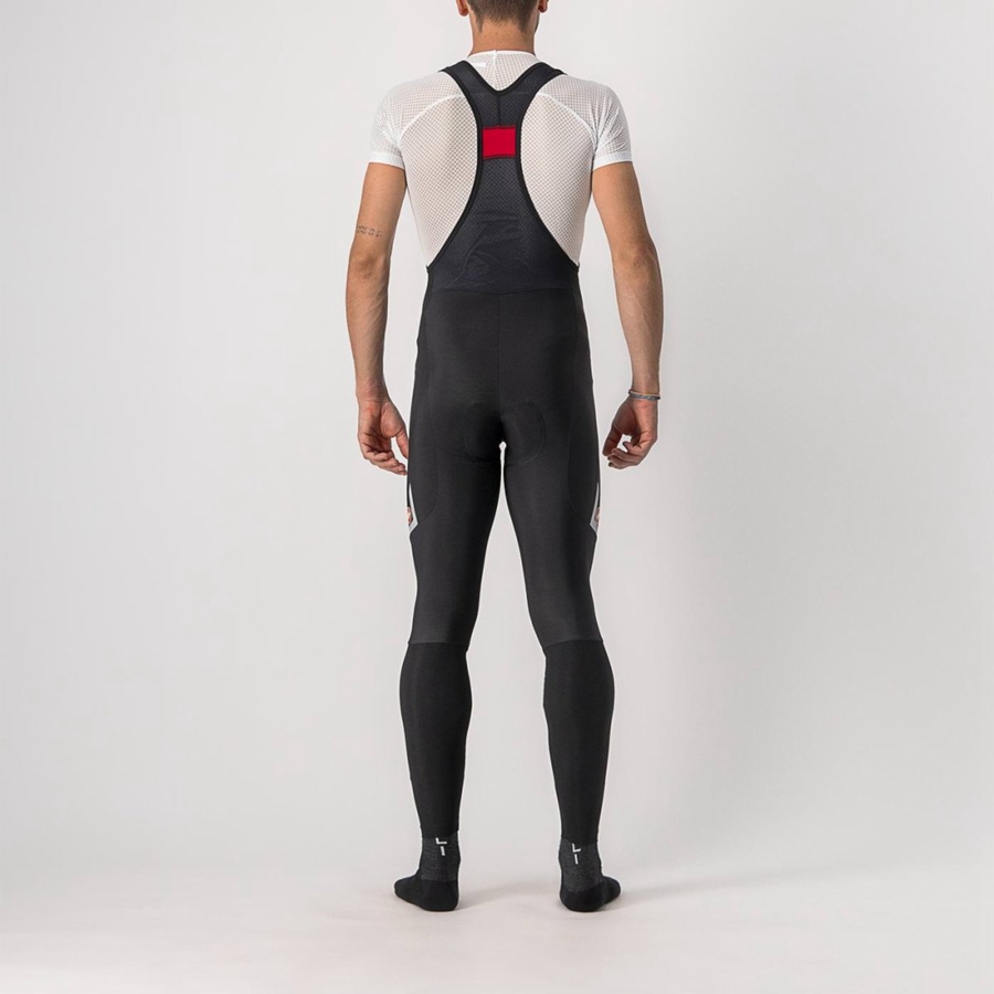 Black / Silver Men Castelli VELOCISSIMO 5 Bib Tights | 167830-LTB