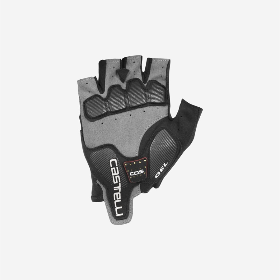 Black / White Men Castelli ARENBERG GEL 2 Gloves | 482107-QHA