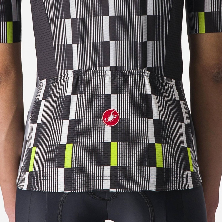 Black / White / Light Green Women Castelli DIMENSIONE Jersey | 128439-CSG