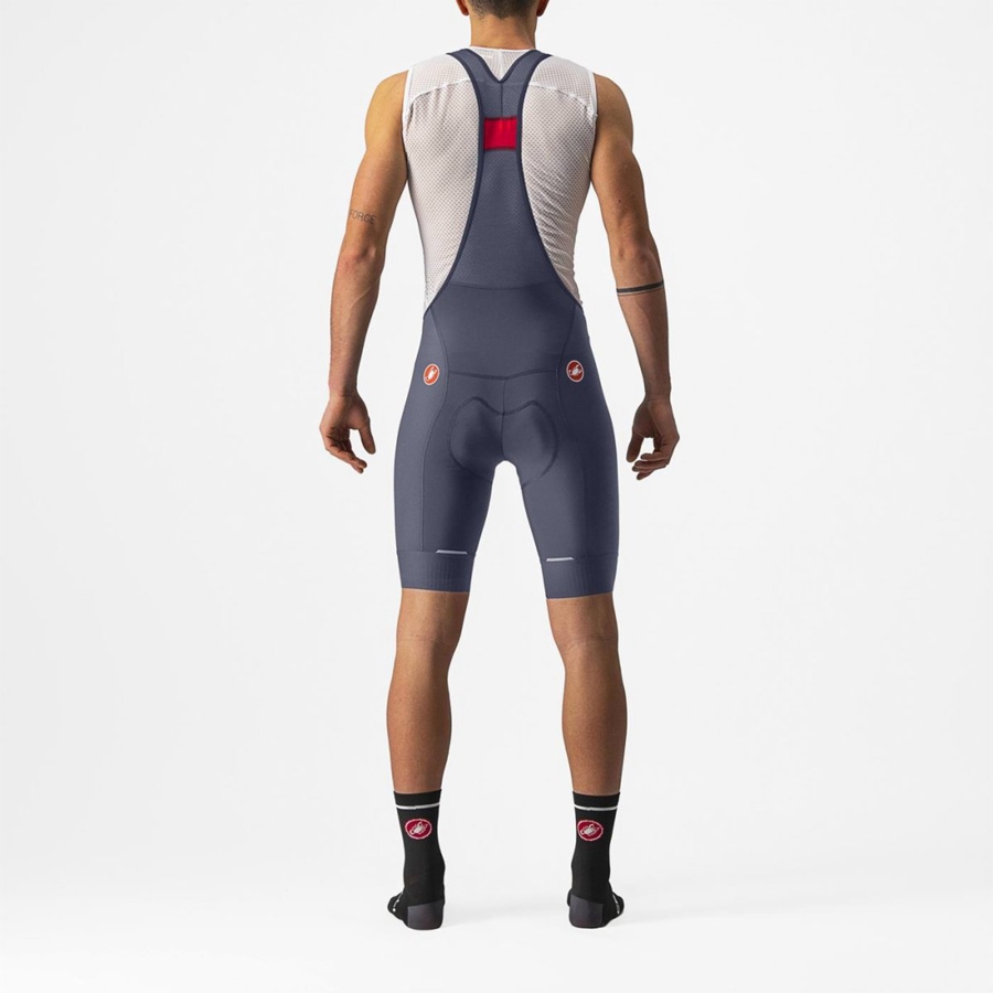 Blue Men Castelli COMPETIZIONE Bib Shorts | 451098-FOL