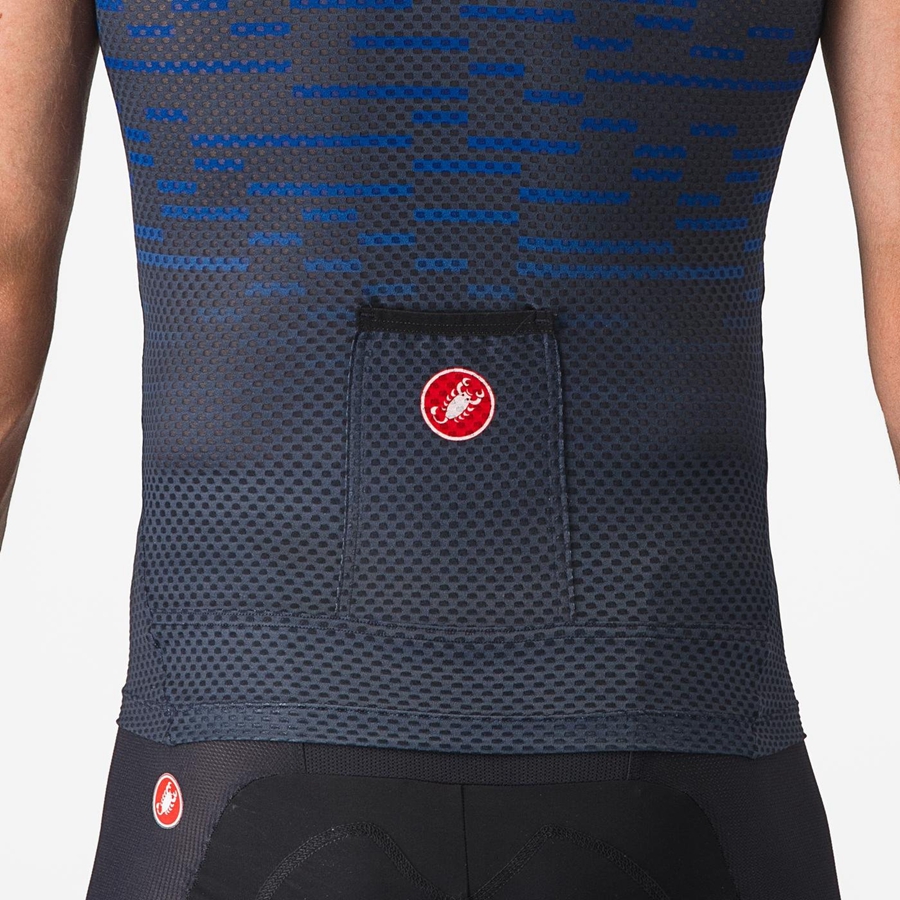 Blue Men Castelli INSIDER SLEEVELESS Jersey | 416297-CPE