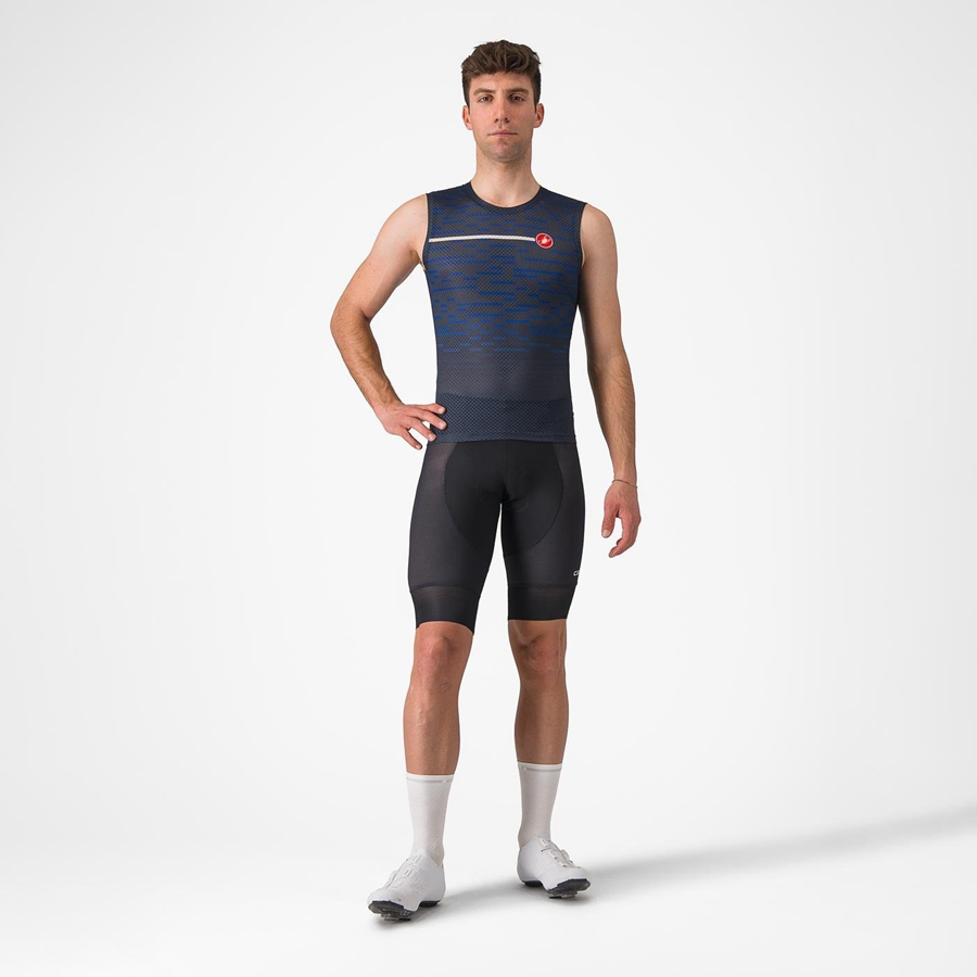 Blue Men Castelli INSIDER SLEEVELESS Jersey | 416297-CPE