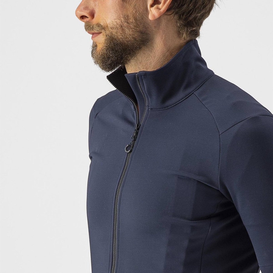 Blue Men Castelli PERFETTO RoS 2 WIND Jackets | 738496-LFT