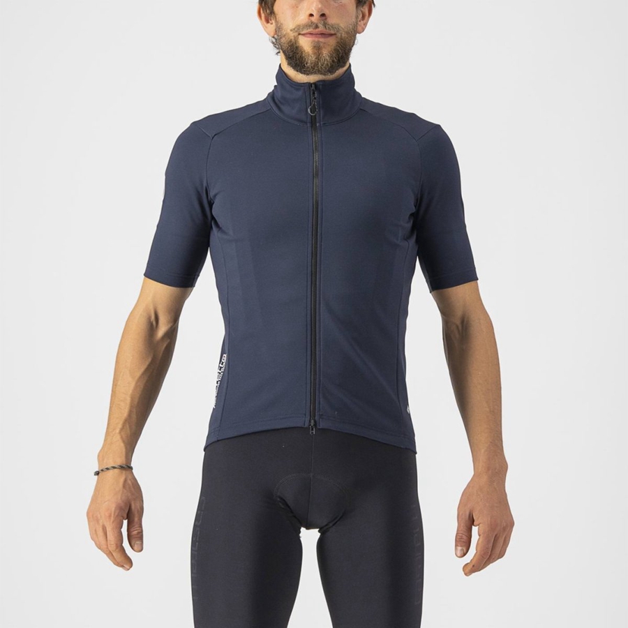 Blue Men Castelli PERFETTO RoS 2 WIND Jackets | 738496-LFT