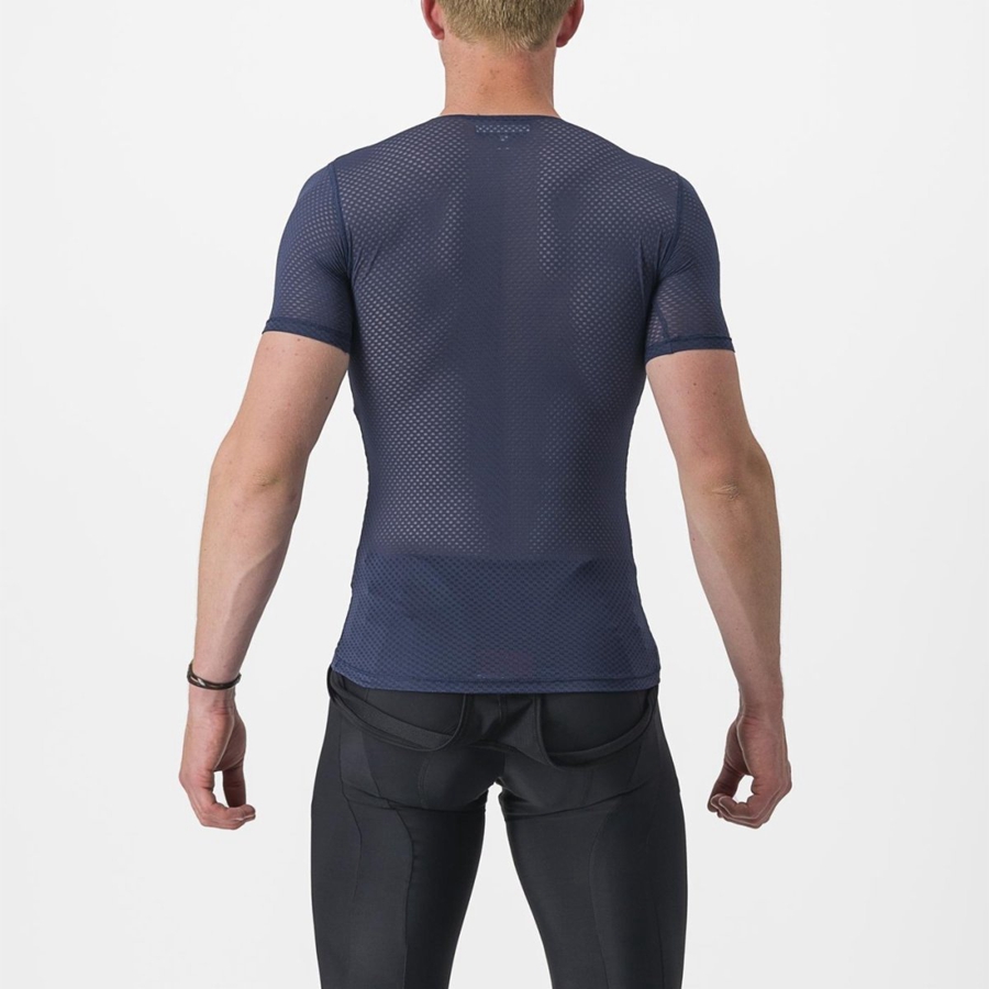 Blue Men Castelli PRO MESH 2.0 SHORT SLEEVE Base Layer | 510682-GST