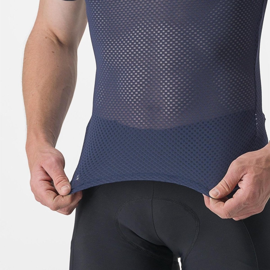 Blue Men Castelli PRO MESH 2.0 SHORT SLEEVE Base Layer | 510682-GST