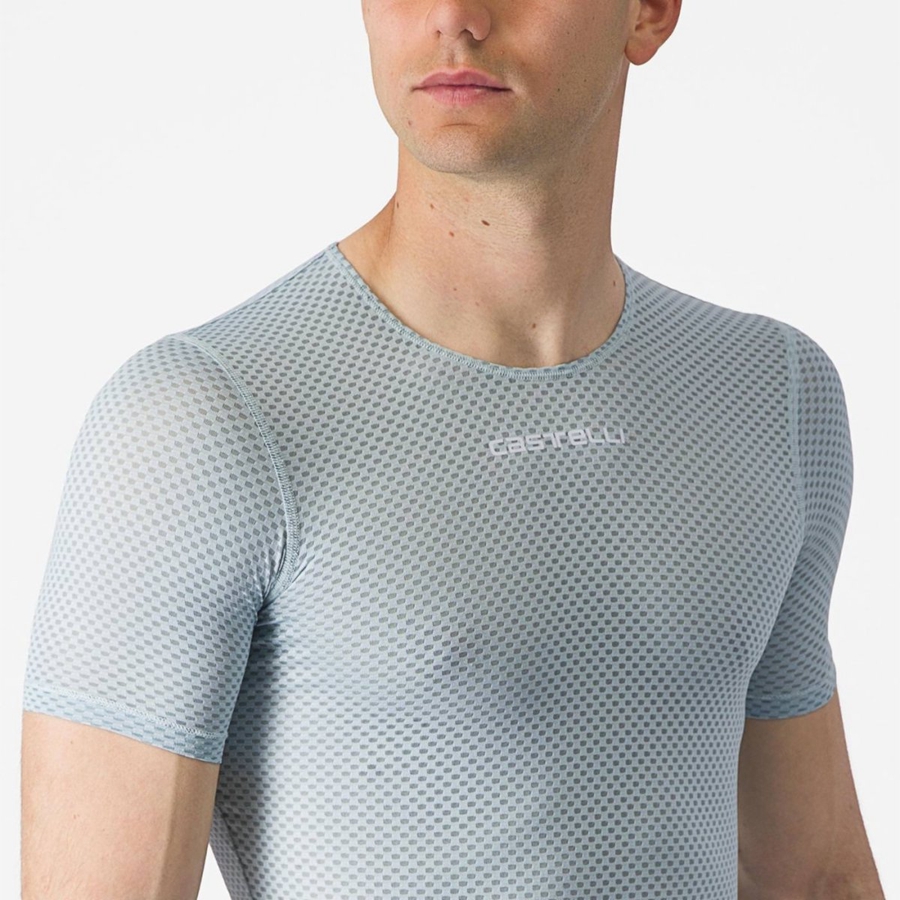 Blue Men Castelli PRO MESH 2.0 SHORT SLEEVE Base Layer | 264789-UCS