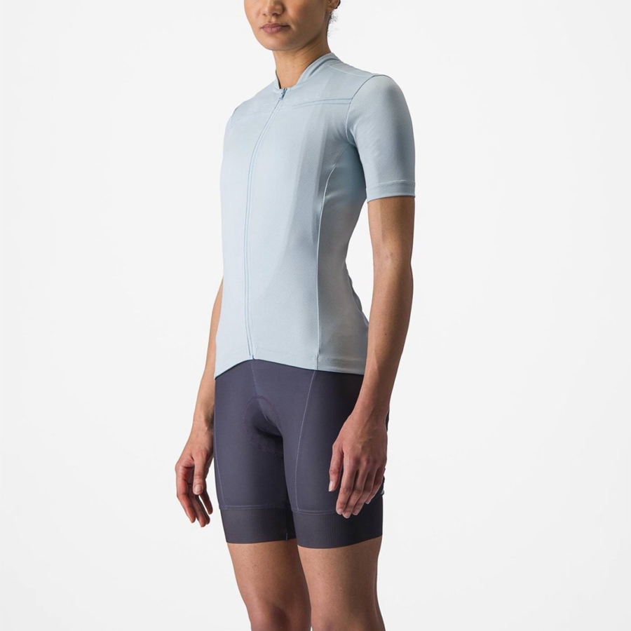 Blue Women Castelli ANIMA 4 Jersey | 105893-AWZ