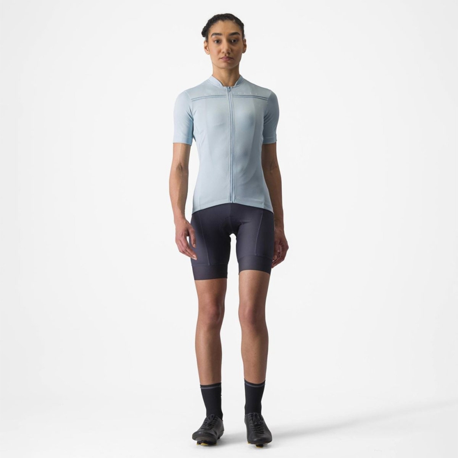 Blue Women Castelli ANIMA 4 Jersey | 105893-AWZ