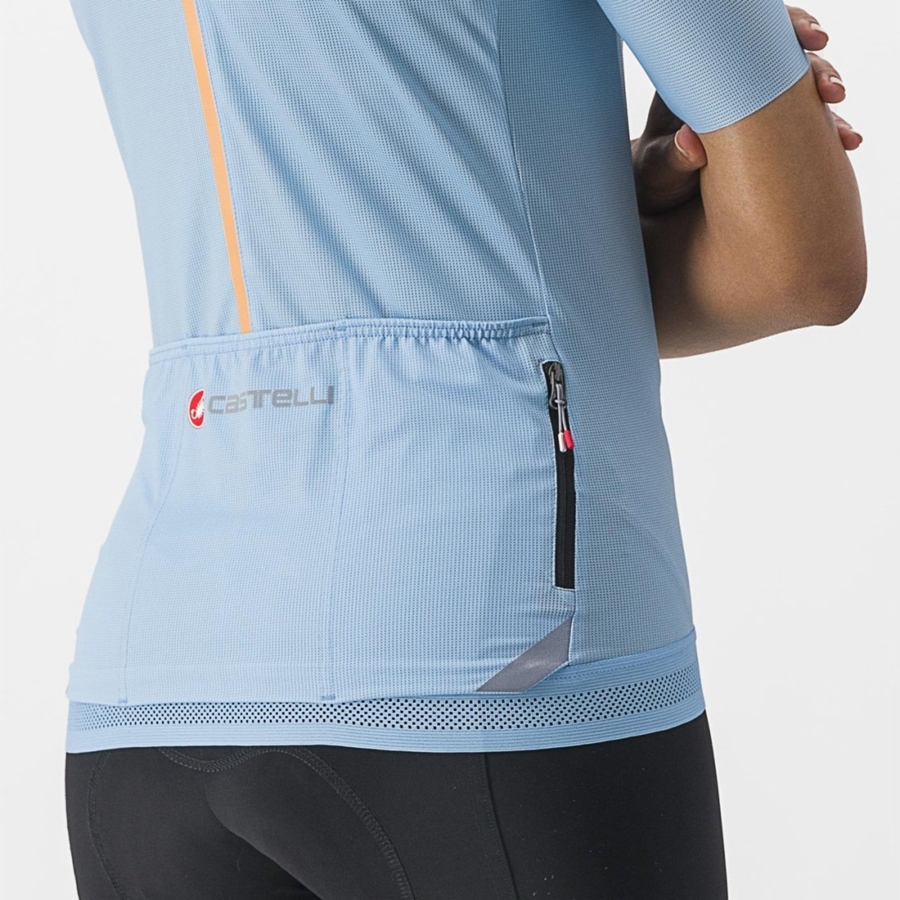 Blue Women Castelli ENDURANCE W Jersey | 637198-PVZ