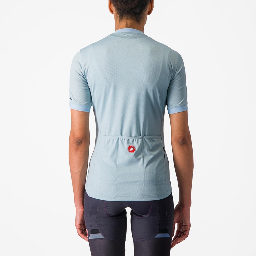 Blue Women Castelli LIBERA Jersey | 457132-FPD