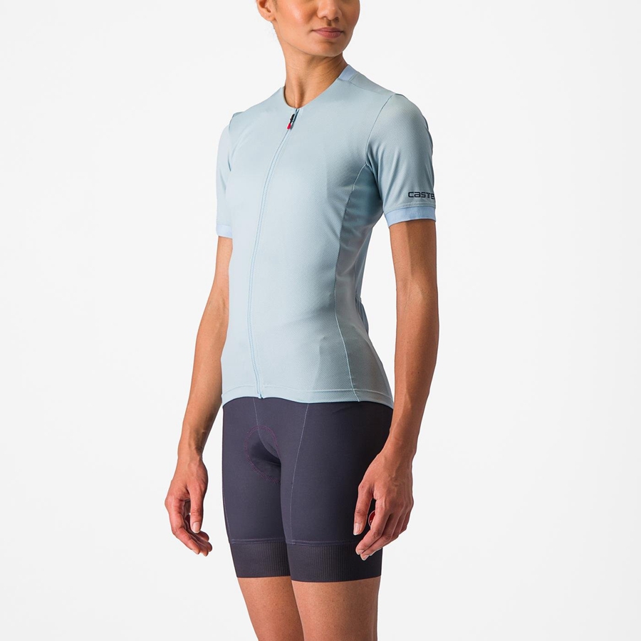 Blue Women Castelli LIBERA Jersey | 457132-FPD