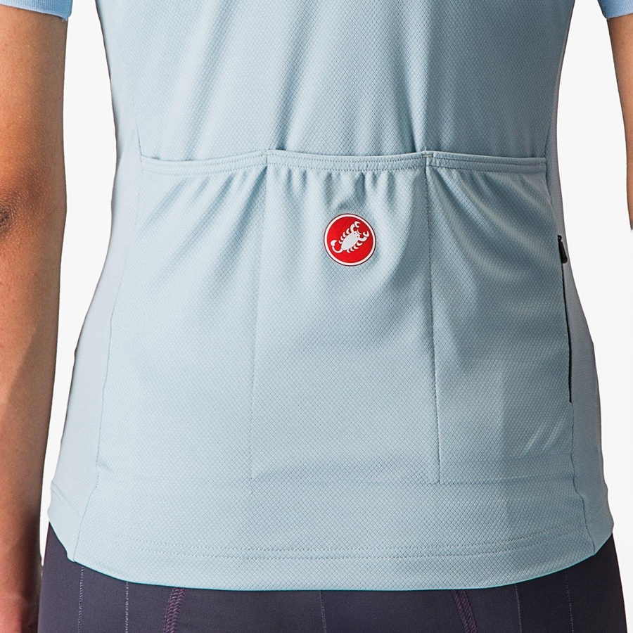 Blue Women Castelli LIBERA Jersey | 457132-FPD